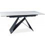 Westin spisebord 120-160 cm - Hvit/svart Westin spisebord 120-160 cm - Hvit/svart