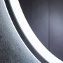 Rundt baderomsspeil 80 cm | LED-belysning, antidugg og dimmer