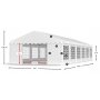 Partytelt Eco 1 i PE - 3 x 12 m