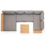 Livsstil Hage Topaz salonggruppe med divan - Grå/teak Livsstil Hage Topaz salonggruppe med divan - Grå/teak