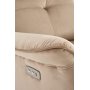 Semir elektrisk hvilestol med USB - beige fl�yel