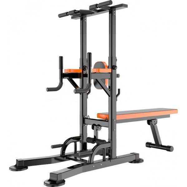 Powertower med treningsbenk