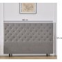 Deluxe Pique sengegavl 180 x 125 cm - Gr�