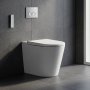 Smart gulvstående toalett | Oppvarmet sete | Bidetfunksjon | Bluetooth- og appkontroll | Hvit Smart gulvstående toalett | Oppvarmet sete | Bidetfunksjon | Bluetooth- og appkontroll | Hvit