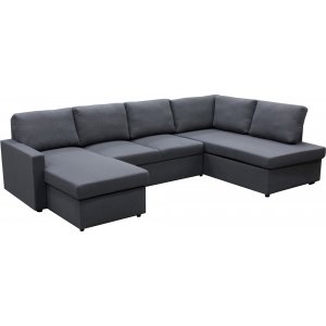 U-sofa sovesofa Tärnö med oppbevaring - 304 cm - mørkegrå U-sofa sovesofa Tärnö med oppbevaring - 304 cm - mørkegrå