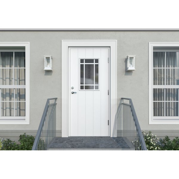 Christina Ytterdr med vindu og sprosser SP22 + Hndtakspakke