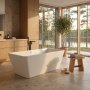 Badekar frittst�ende hvitt 170x80x58 cm - Theia