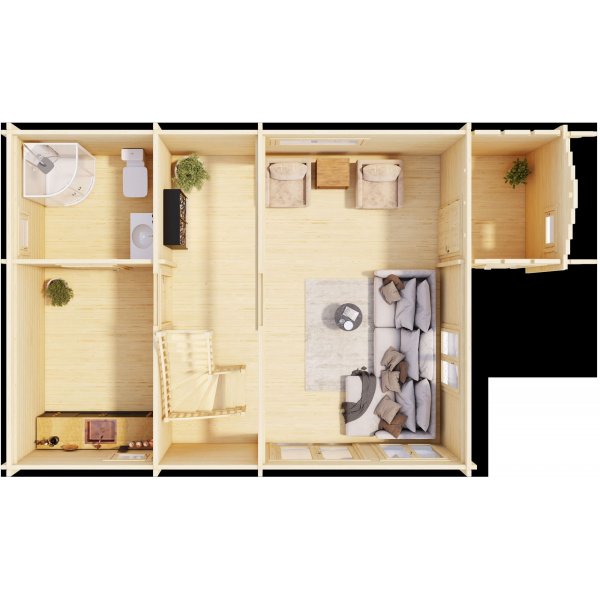 Feriehus Elliot B - 42,5 m² Feriehus Elliot B - 42,5 m²