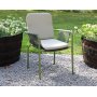 Stabelbar utestol gr�nn med beige pute - Lincoln