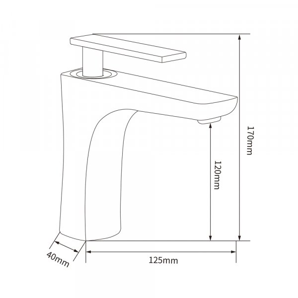 Servantbatteri - Peony | Hvit/gull