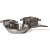 Rix Tool grytesett 3 deler 18/8 st�l - Polert st�l