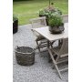 Spisegruppe Salt gr teak: Klaffbord inkl. 4 stk. Salt stoler i gr teak