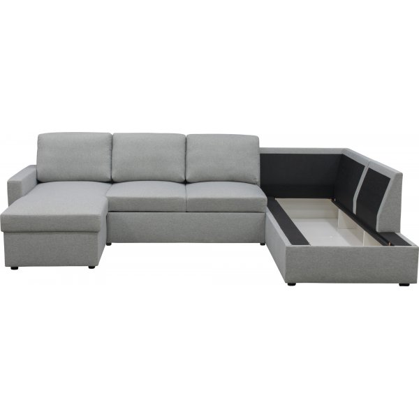 U-sofa sovesofa Tärnö vendbar med oppbevaring - 304 cm - lys grå U-sofa sovesofa Tärnö vendbar med oppbevaring - 304 cm - lys grå