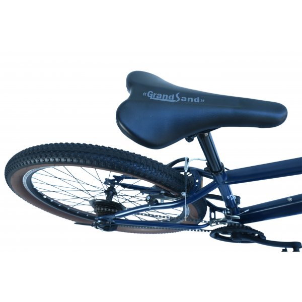 Terrengsykkel 27,5 tommers stålramme 21 gir mørkeblå Terrengsykkel 27,5 tommers stålramme 21 gir mørkeblå