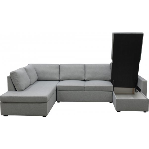 U-sofa sovesofa Tärnö vendbar med oppbevaring - 304 cm - lys grå U-sofa sovesofa Tärnö vendbar med oppbevaring - 304 cm - lys grå
