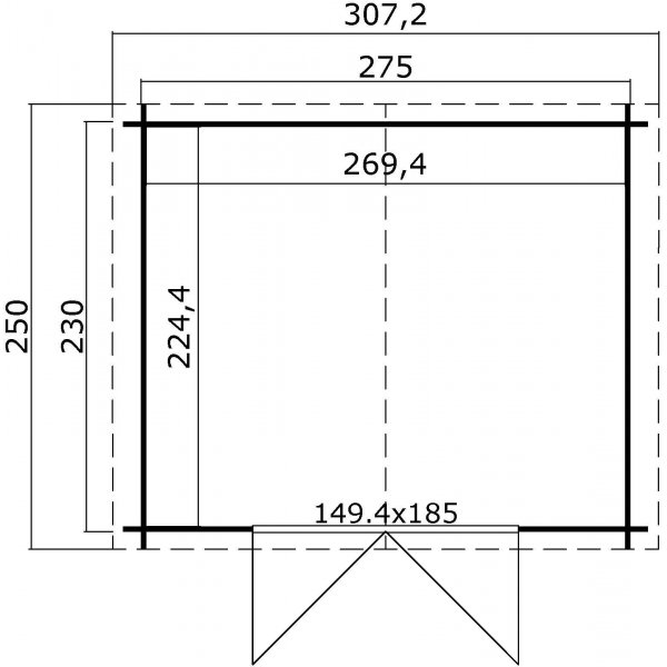 Bod Noa A - 7,3 m² Bod Noa A - 7,3 m²