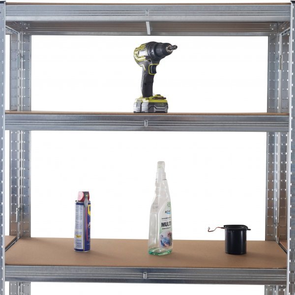 Galvanisert st�lhyllesystem - 3 hyller med koblingsbeslag