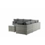 Loungegruppe gr� hj�rnesofa i kunstrotting - Amazon