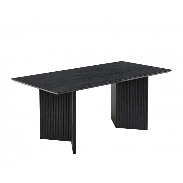 Crossby spisebord 180x90 cm - Sortbeiset eik Crossby spisebord 180x90 cm - Sortbeiset eik