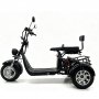 Elscooter Trehjulssykkel - Svart 2000W + L�s kjede