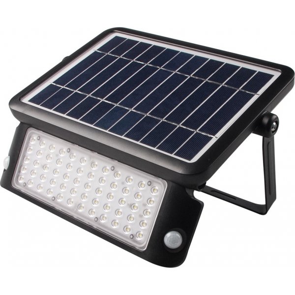Solcelledrevet lyskaster med sensor