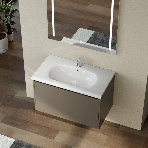 Baderomsmøbler Zeal 80 cm - Greige Baderomsmøbler Zeal 80 cm - Greige