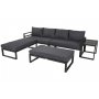 Modulsofa Mediolan med bord - Gr�/m�rkegr�