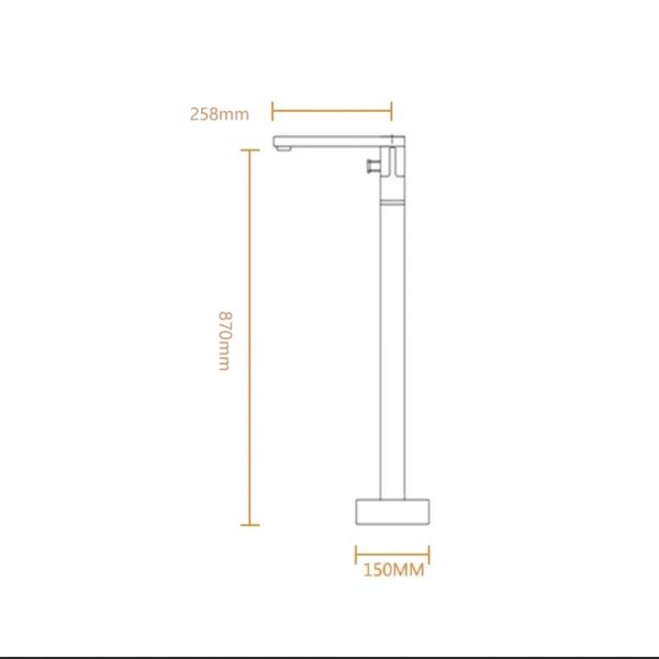 Badekarbatteri Aros - Krom