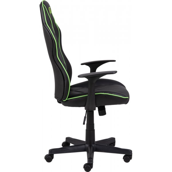 Vayne svart gamingstol med grønne detaljer Vayne svart gamingstol med grønne detaljer