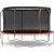 Trampoline 427 cm svart-oransje med sikkerhetsnett for barn + Utend�rsleker