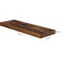 Sussex vegghylle 60 x 20 cm - Brun Sussex vegghylle 60 x 20 cm - Brun