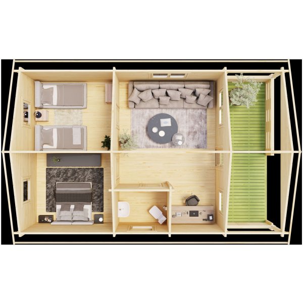 Feriehus Olafh - 44,3 m² Feriehus Olafh - 44,3 m²