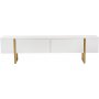 Serenity TV-stativ 180 cm - Hvit/gull