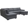U-sofa Solna vendbar - 309 cm - mørkegrå U-sofa Solna vendbar - 309 cm - mørkegrå