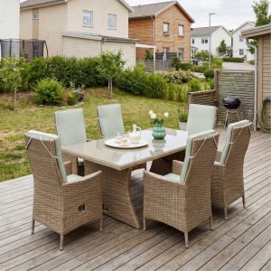 Sienna utem�belgruppe h�y justerbar ryggst�tte