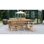 Salt uteservering spisebord 180x100 cm med 6 Edenryd spisestoler - Teak