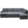 Sovesofa U-formet mørkegrå - Dream Sovesofa U-formet mørkegrå - Dream