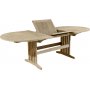 Salt ovalt spisebord i teak 180-240 cm butterfly - Gr teak