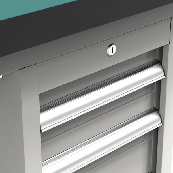 Arbeidsbenk med skuff i kaldvalset stål | 1500mm | ideell for verksteder og industri Arbeidsbenk med skuff i kaldvalset stål | 1500mm | ideell for verksteder og industri