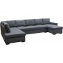 U-sofa Solna vendbar - 367 cm - mørk grå U-sofa Solna vendbar - 367 cm - mørk grå