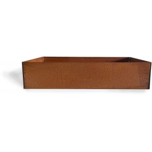 Corten stlpotter torget - 20x80x80 cm