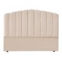 Sengegavl buet beige 160 x 125 cm - Laholm