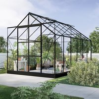 Drivhus Neptunus - Sort 9,6 m² herdet glass Drivhus Neptunus - Sort 9,6 m² herdet glass