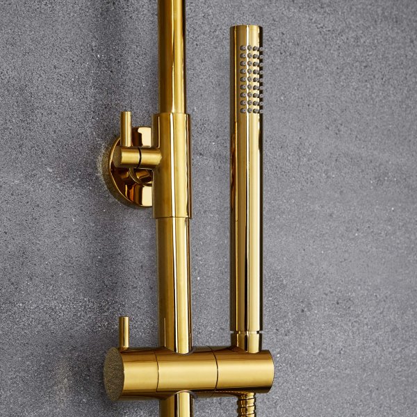 Komplett takdusjsett med h�nddusj | Messing