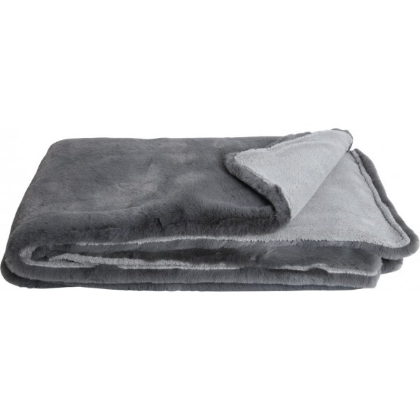 Rutete 130x170 cm - Mørkegrå / Hvit Rutete 130x170 cm - Mørkegrå / Hvit