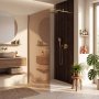 Dusjvegg 90x200 cm bronse