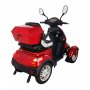 Tur-scooter med 4 hjul - svart & rd 1000W