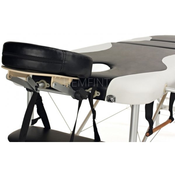 Massasjebenk med metallben - 3 soner - Tofarget