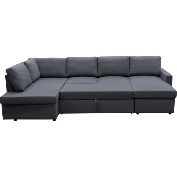 U-sofa sovesofa Tärnö med oppbevaring - 304 cm - mørkegrå U-sofa sovesofa Tärnö med oppbevaring - 304 cm - mørkegrå