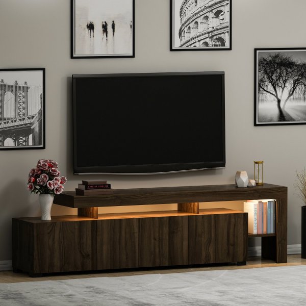 TV-stativ Beliz 192 cm - Valnøtt TV-stativ Beliz 192 cm - Valnøtt